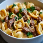 Creamy Cheesesteak Tortellini First Image First Image