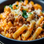 Cheesy Ground Turkey Pasta First Image First Image