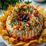 Christmas Taco Cheese Ball Wreath First Image First Image