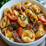 Creamy Cheesesteak Tortellini First Image First Image
