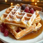 Eggnog Waffles with Maple Syrup: 5 Reasons to Indulge First Image First Image