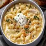 Soul-Satisfying Creamy Chicken Macaroni Cheese Soup Yum! First Image First Image