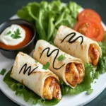 Crispy BBQ Chicken Wraps Recipe First Image First Image