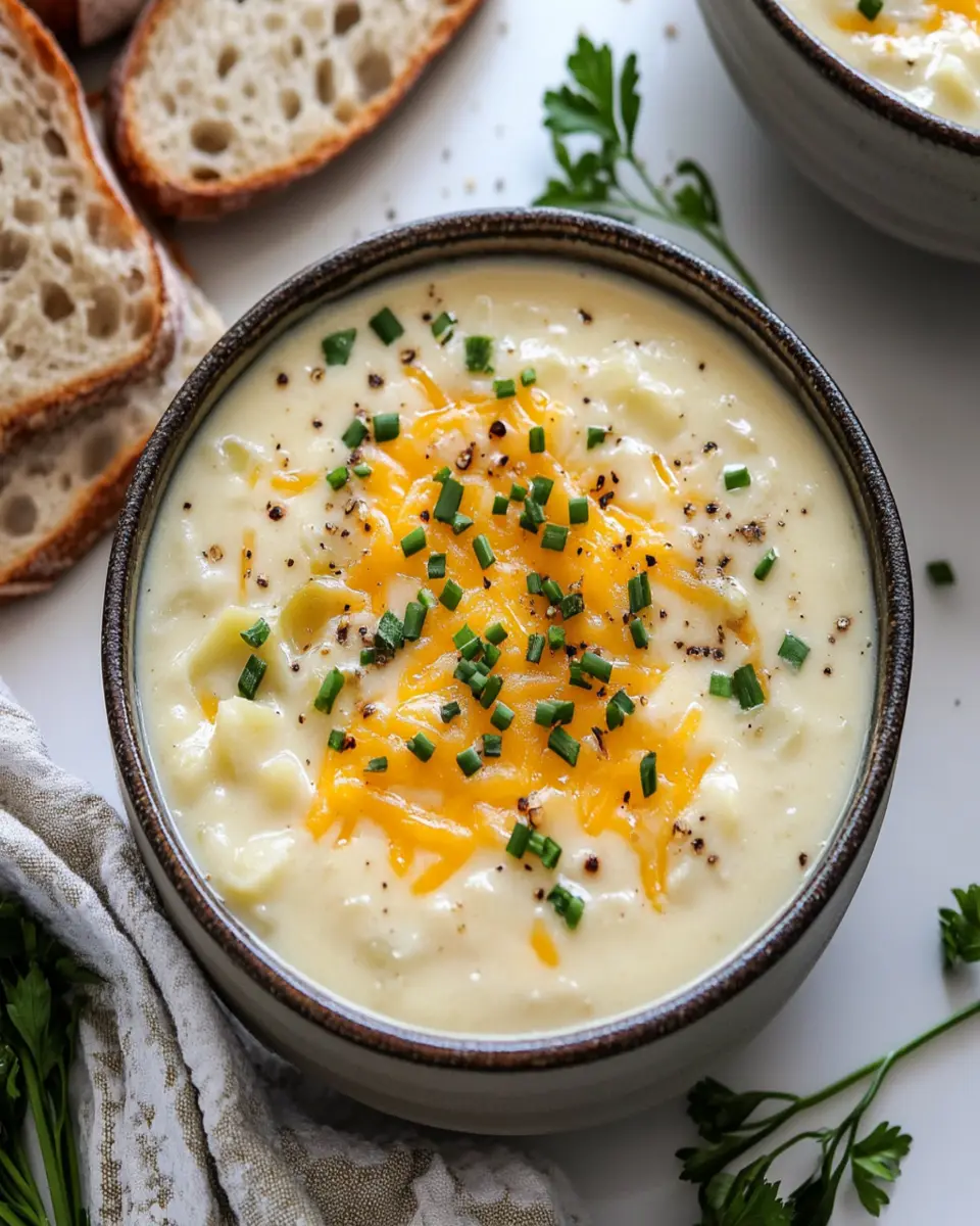 easy cheesy potato soup
