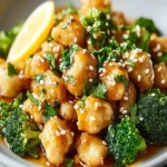 Seared Orange Chicken and Broccoli First Image First Image