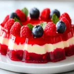 Low Carb Berry & Vanilla Jello Ring First Image First Image