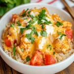 Crock Pot Queso Chicken and Rice First Image First Image