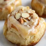 Almond Croissant Cinnamon Rolls (Bakery-Style, Soft & Buttery) First Image First Image