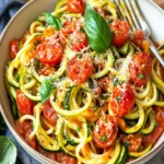 Healthy Tomato Zucchini Pasta Recipe First Image First Image