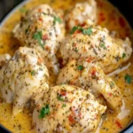 Slow Cooker 4-Ingredient Creamy Italian Chicken First Image First Image