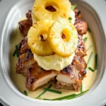 4-Ingredient Slow Cooker Chicken & Cream Cheese with Pineapple Rings First Image First Image