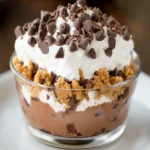 Chocolate Chip Cookie Layered Pudding Dessert First Image First Image