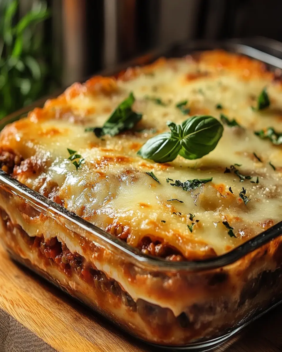 LENTIL LASAGNA BAKE: Discover a Comforting Recipe! First Image First Image