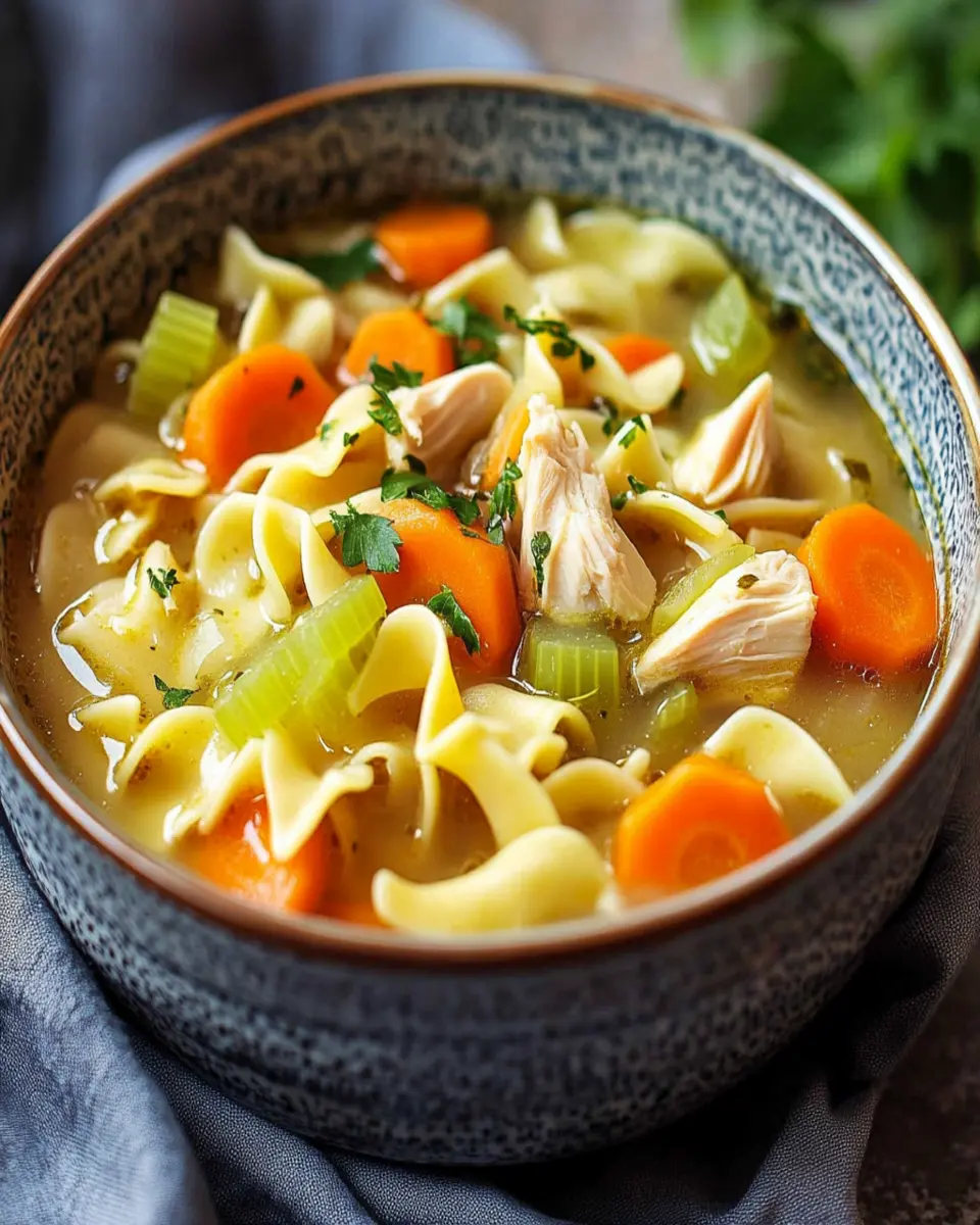 Instant Pot Chicken Noodle Soup For One First Image First Image