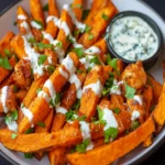 Buffalo Chicken Sweet Potato Fries First Image First Image
