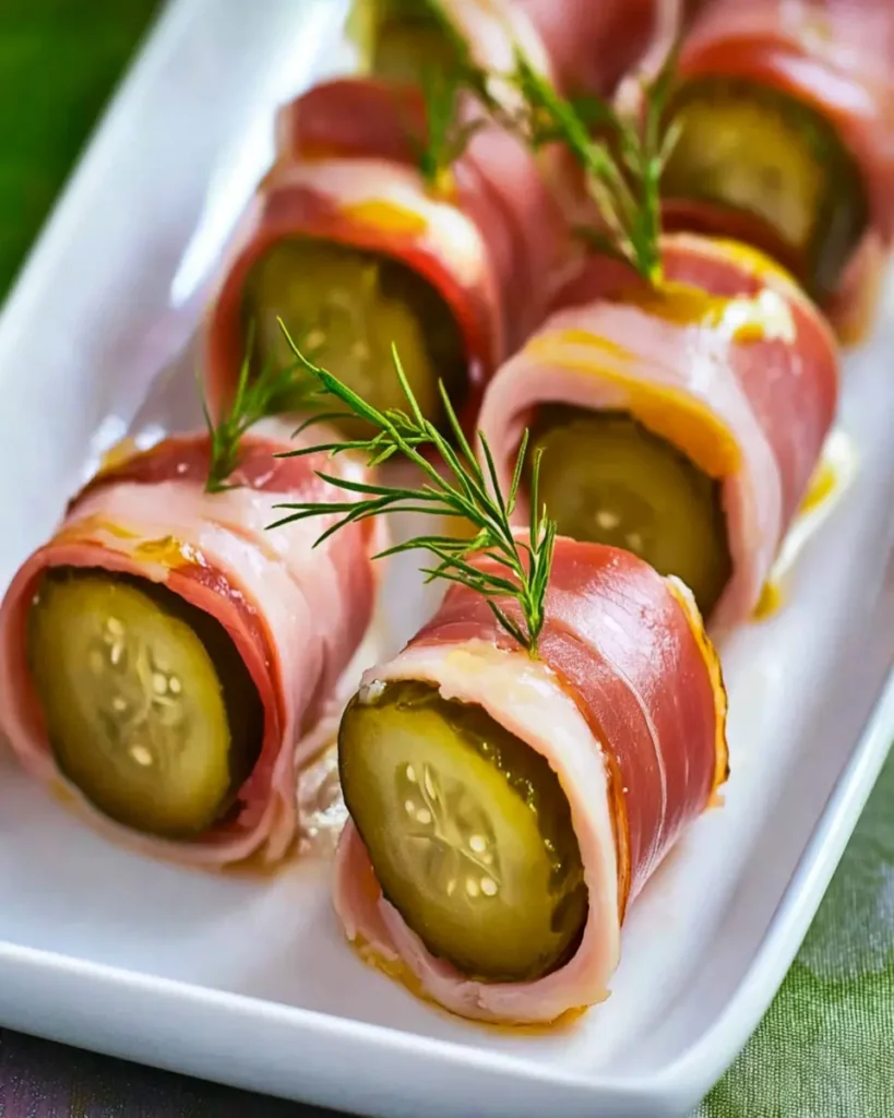 Ham and Pickle Roll Ups First Image First Image