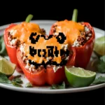 Low Carb Cottage Cheese Taco Stuffed Peppers (Cheesy, Easy Weeknight Dinner) First Image First Image